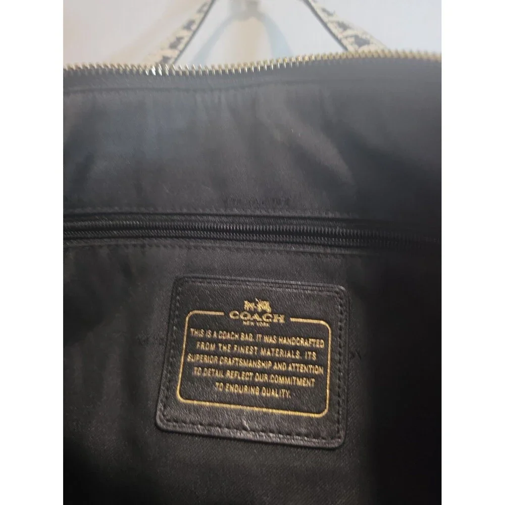 AUTHENTIC COACH PRAIRIE LEATHER SATCHEL ELBOW HANDBAG PURSE _BLACK